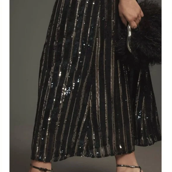 Maeve Sleeveless Sequin Stripe Midi Dress size 2X - Picture 7 of 8